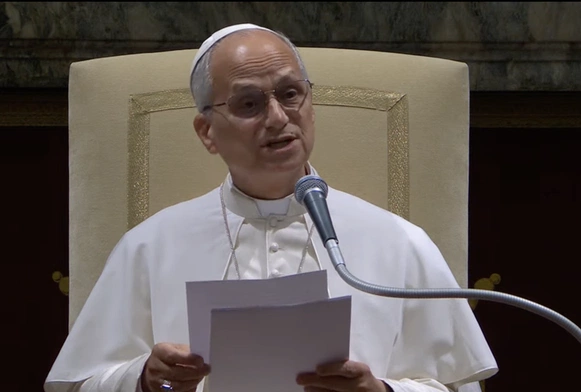 Papież podczas audiencji z filmowcami