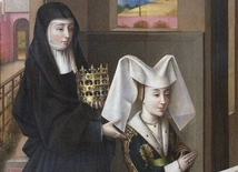 Izabela Portugalska ze św. Elżbietą Węgierską. XV-wieczne dzieło Petrusa Christusa
