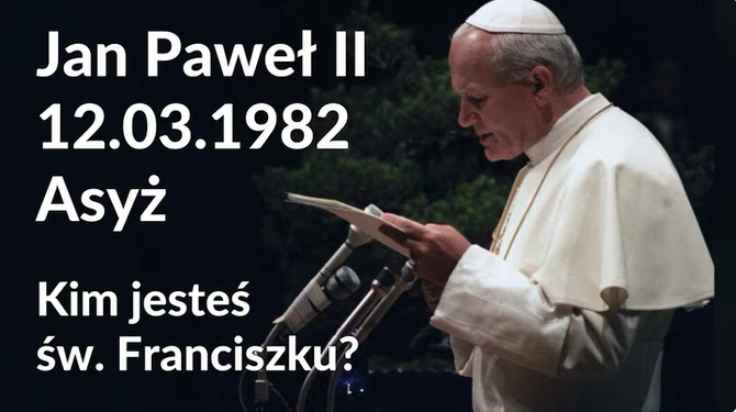 Jan Paweł II w Asyżu 1982 r. Nagranie z archiwum