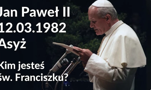 Jan Paweł II w Asyżu 1982 r. Nagranie z archiwum