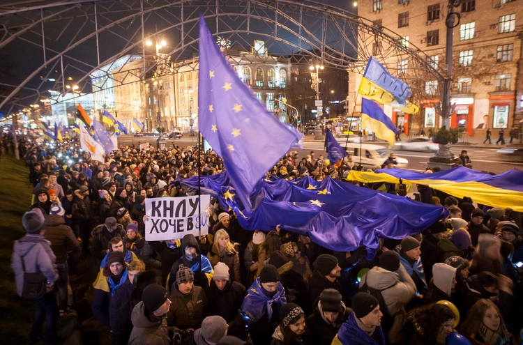 Listopad 2013 –  początek Euromajdanu w obiektywie fotoreportera „Gościa”