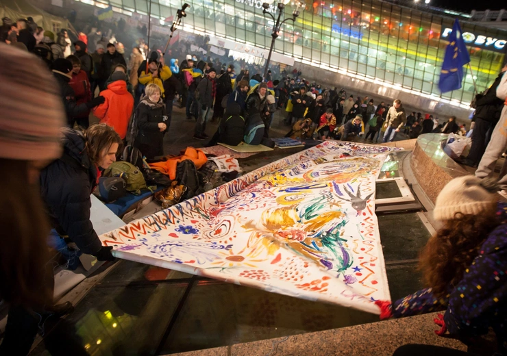 Listopad 2013 –  początek Euromajdanu w obiektywie fotoreportera „Gościa”