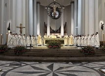 Podczas uroczystej Mszyw  katowickiej katedrze