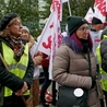Katowice. Pikieta "Solidarności" przed Śląskim Kuratorium Oświaty