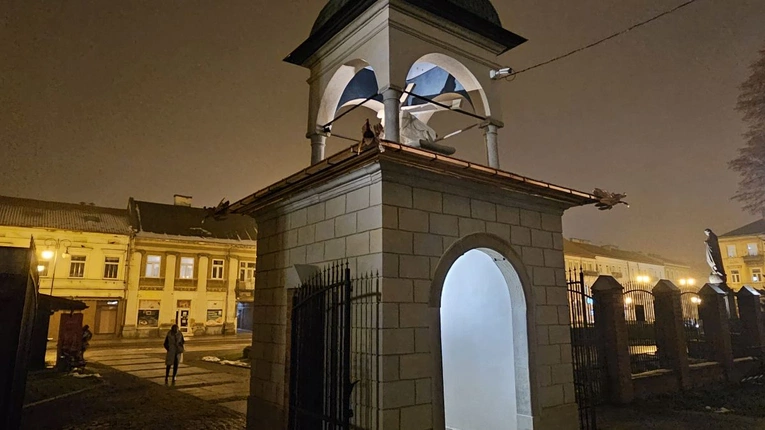 Poświęcenie figury Chrystusa upadającego pod krzyżem u radomskich bernardynów