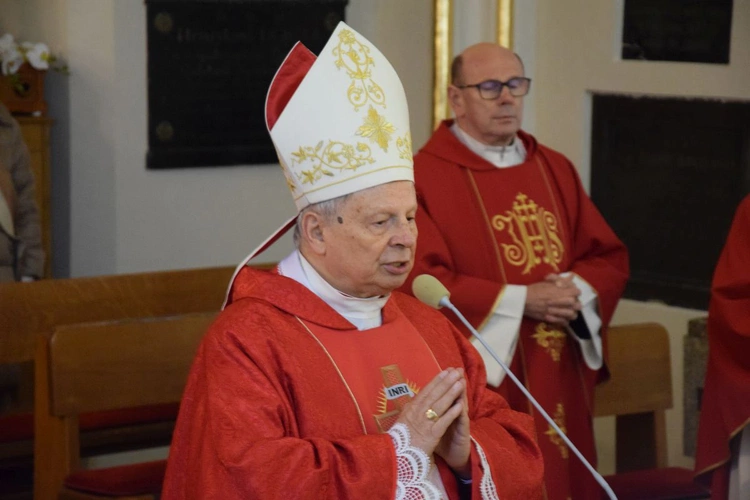 Poświęcenie figury Chrystusa upadającego pod krzyżem u radomskich bernardynów