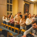 Blok formacyjny podczas jubileuszu młodych