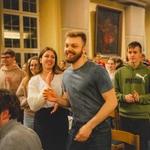 Blok formacyjny podczas jubileuszu młodych