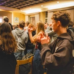 Blok formacyjny podczas jubileuszu młodych