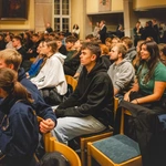 Blok formacyjny podczas jubileuszu młodych