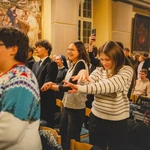 Blok formacyjny podczas jubileuszu młodych