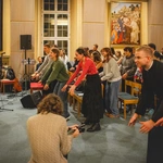 Blok formacyjny podczas jubileuszu młodych