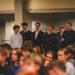 Blok formacyjny podczas jubileuszu młodych