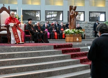 Leon XIV w libańskim sanktuarium w Harissie 