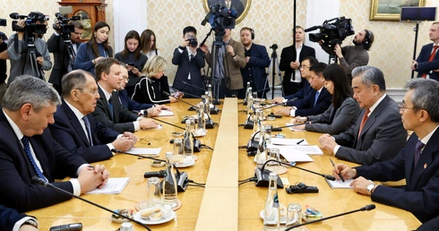 Spotkanie ministrów spraw zagranicznych Rosji i Chin