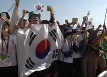 Młodzi Koreańczycy podczas Światowych Dni Młodzieży 2023