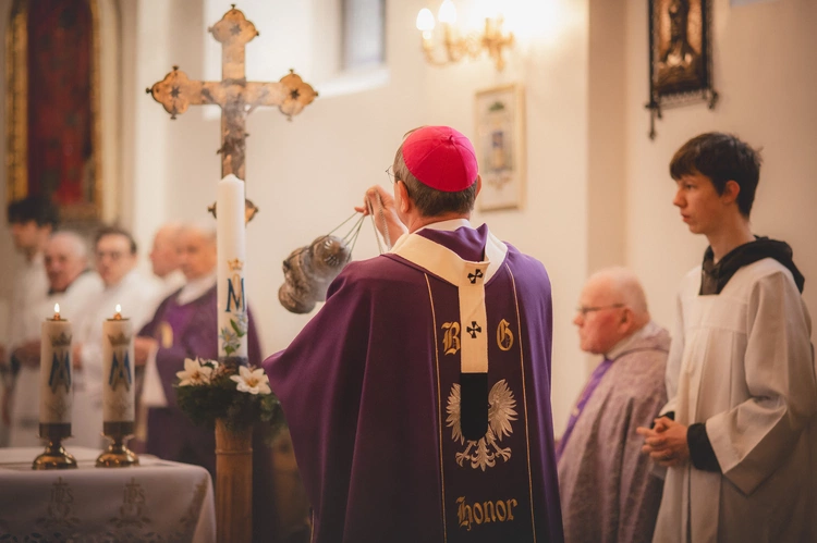 Poświęcenie figury w Trąbkach Wielkich