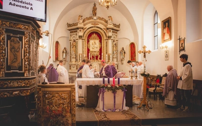 Poświęcenie figury w Trąbkach Wielkich
