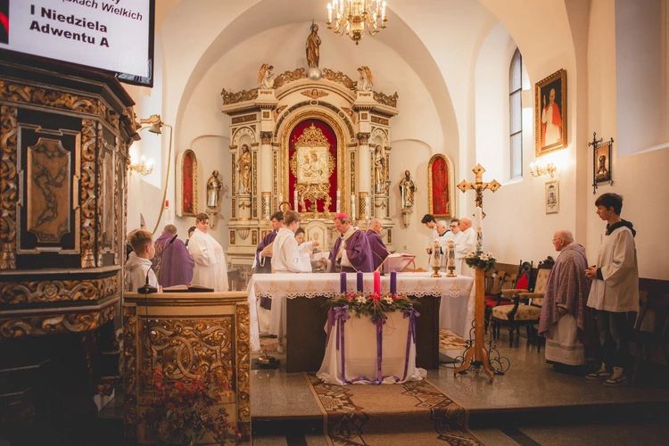 Poświęcenie figury w Trąbkach Wielkich