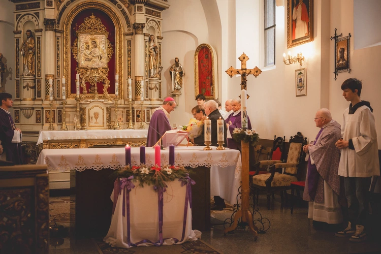 Poświęcenie figury w Trąbkach Wielkich