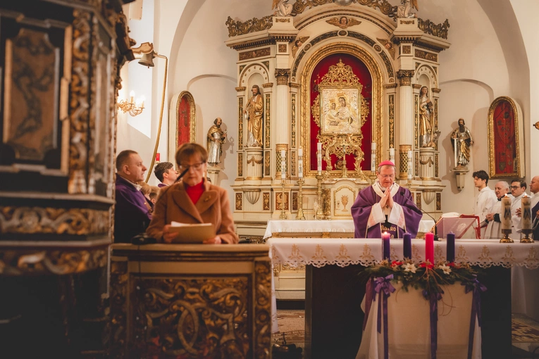 Poświęcenie figury w Trąbkach Wielkich