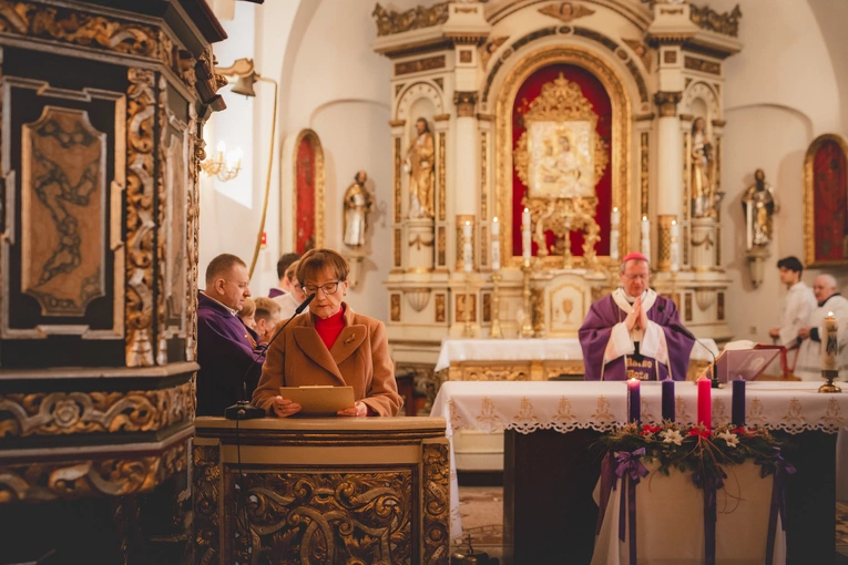 Poświęcenie figury w Trąbkach Wielkich