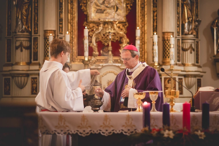 Poświęcenie figury w Trąbkach Wielkich