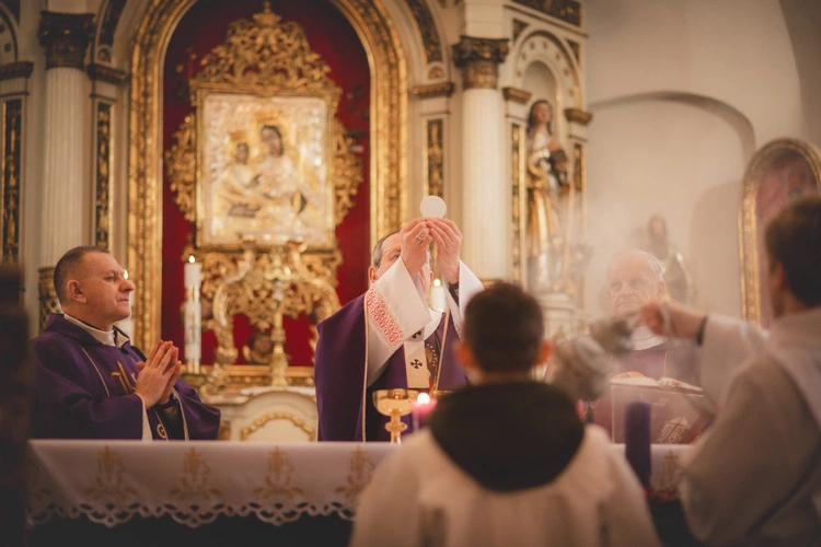Poświęcenie figury w Trąbkach Wielkich