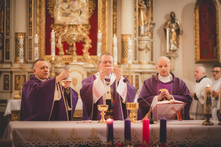 Poświęcenie figury w Trąbkach Wielkich