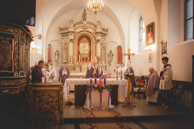 Poświęcenie figury w Trąbkach Wielkich