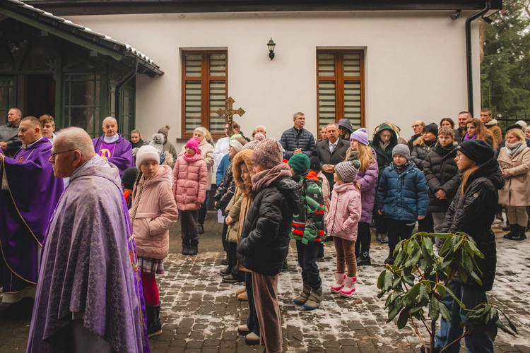 Poświęcenie figury w Trąbkach Wielkich