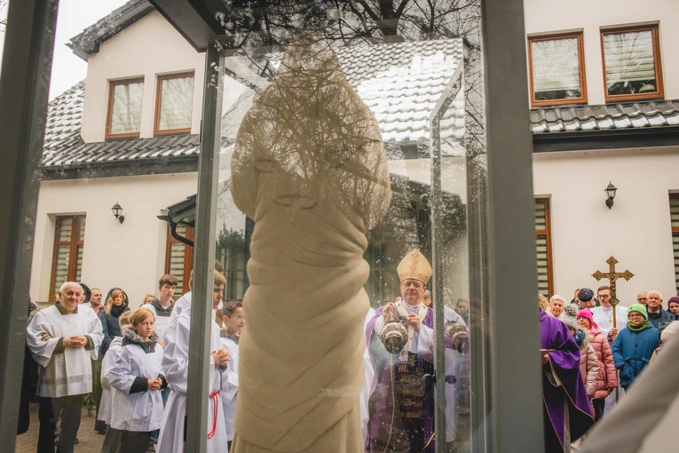 Poświęcenie figury w Trąbkach Wielkich