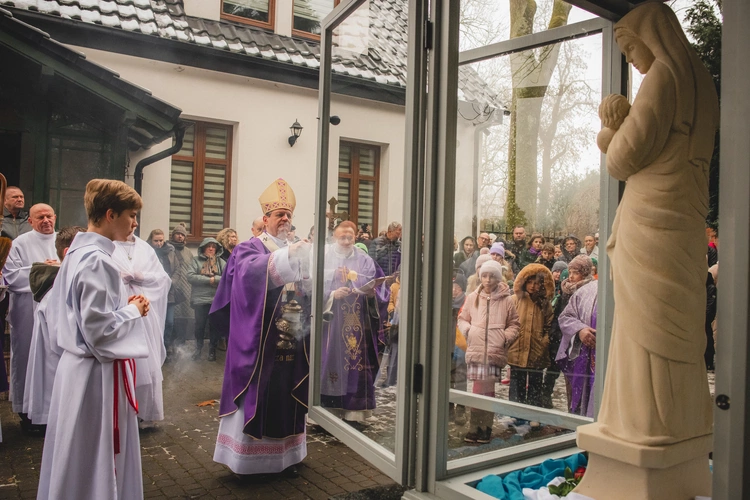 Poświęcenie figury w Trąbkach Wielkich