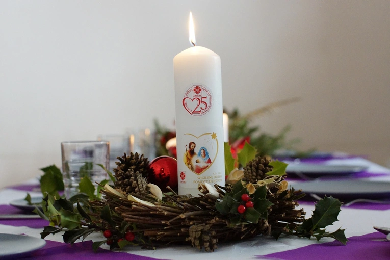 Świeca na wigilię