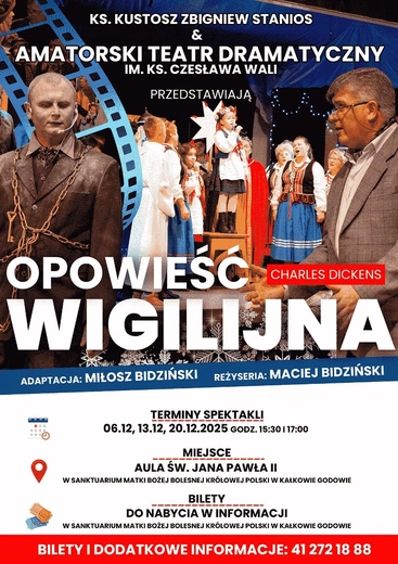 "Opowieść Wigilijna" w sanktuarium w Kałkowie-Godowie