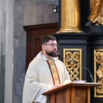 Gdańscy dominikanie z relikwiami św. Mikołaja