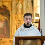 Gdańscy dominikanie z relikwiami św. Mikołaja