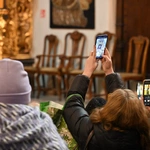 Gdańscy dominikanie z relikwiami św. Mikołaja
