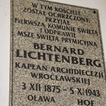 150. rocznica urodzin i chrztu bł. Bernarda Lichtenberga