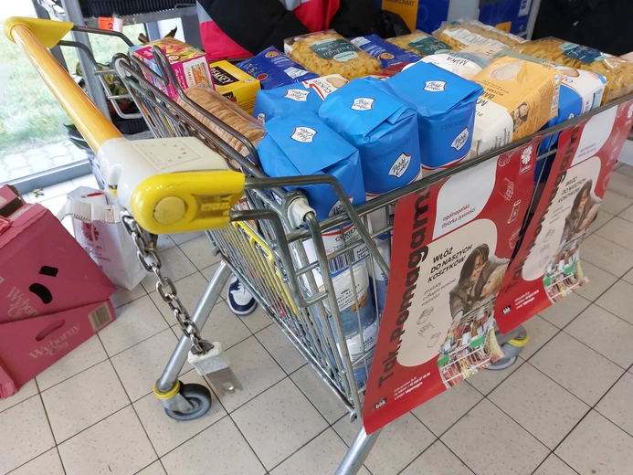 Uczniowie PSP nr 14 włączyli się w ogólnopolską zbiórkę żywności Caritas