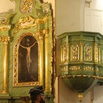 Poświęcenie odnowionych ołtarzy w kościele w Borowej k. Mielca