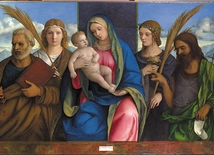 „Madonna z Dzieciątkiem i świętymi” w obrazie Giovanniego Belliniego