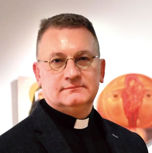 Ks. Dariusz Klejnowski- -Różycki,  rektor ŚSI. 