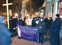 Uczestnicy  wzięli udział w Męskim Różańcu ulicami miasta.