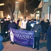 Uczestnicy  wzięli udział w Męskim Różańcu ulicami miasta.
