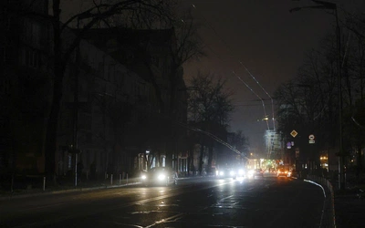 W Kijowie ciemniej niż zwykle