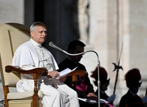 Leon XIV podczas audiencji generalnej