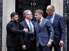 Przywódcy Francji, W. Brytanii i Niemiec rozmawiali z prezydentem USA o Ukrainie