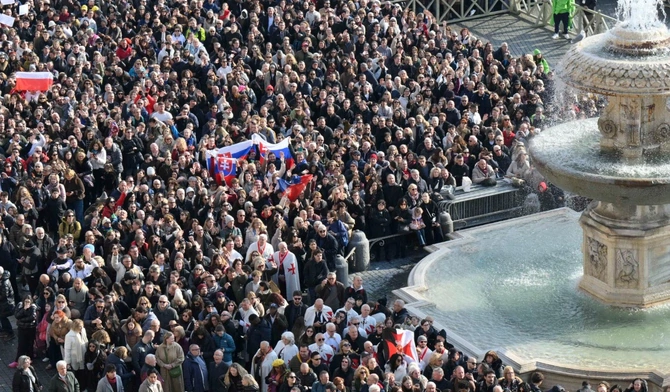 Podczas spotkania z papieżem na Anioł Pański