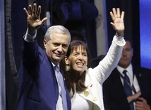 Prezydent - elekt  Jose Antonio Kast z żoną